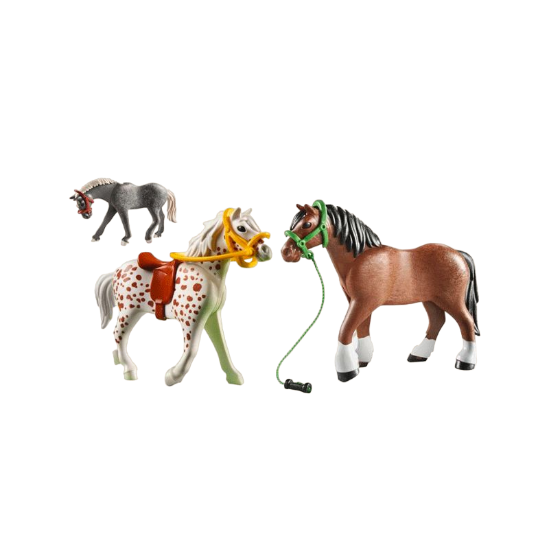 Playmobil - 3 chevaux | - Ohlala