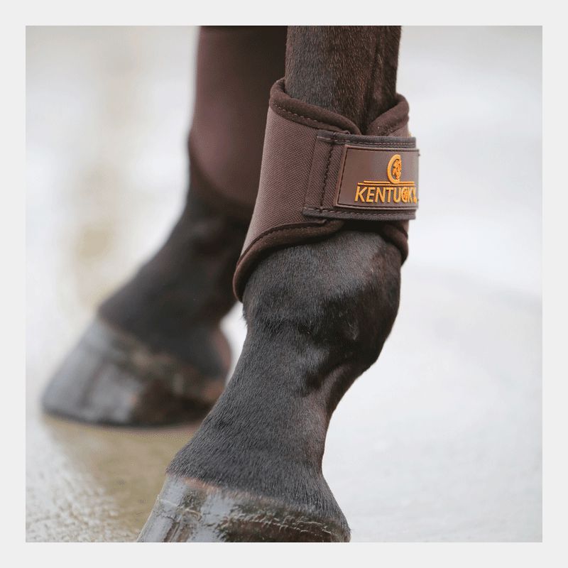 Kentucky Horsewear - Protège-boulets Short 3D Spacer marron | - Ohlala