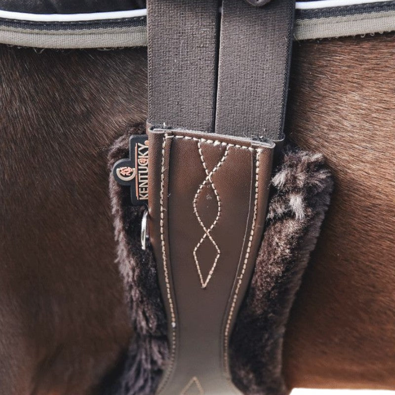 Kentucky Horsewear - Mouton amovible sangle anatomique marron