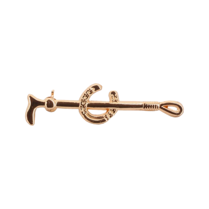 Equithème - Golden “Iron” tie pin