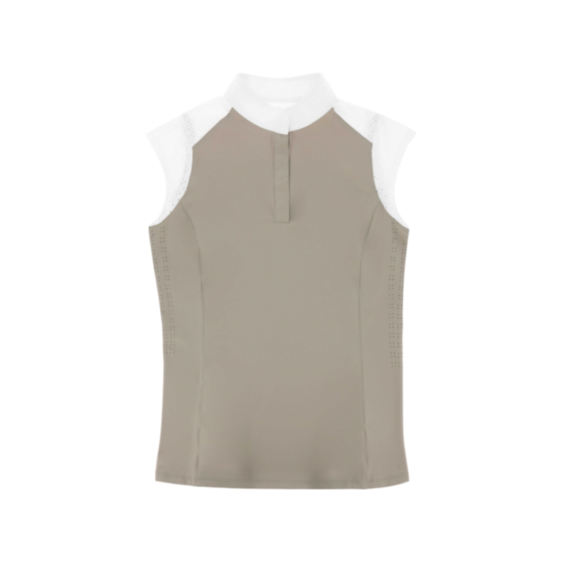 Equithème - Polo ärmellos Damen Judith Taupe
