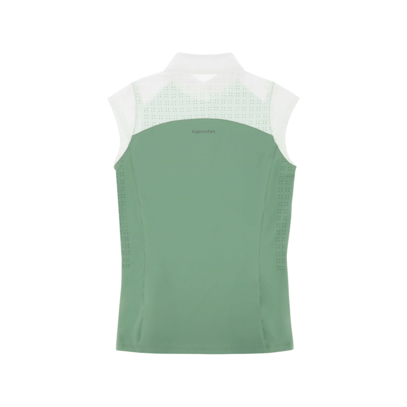 Equithème - Judith Light Green Women's Sleeveless Competition Polo