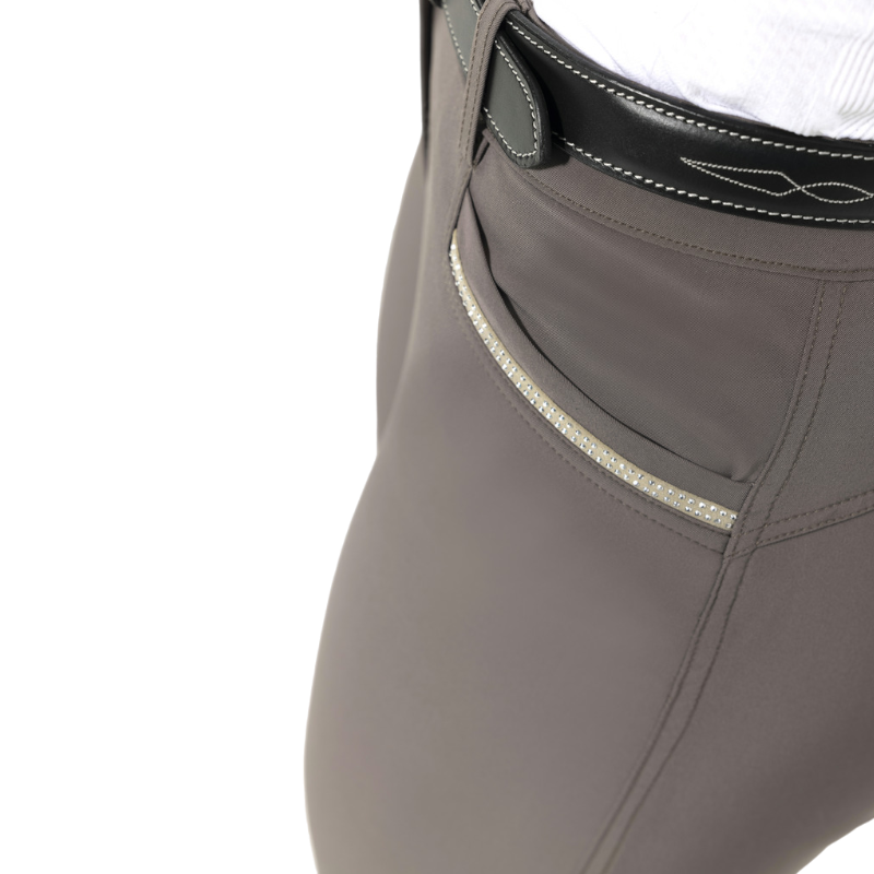 Equithème - Pantalon d'équitation femme full grip Gizel taupe | - Ohlala