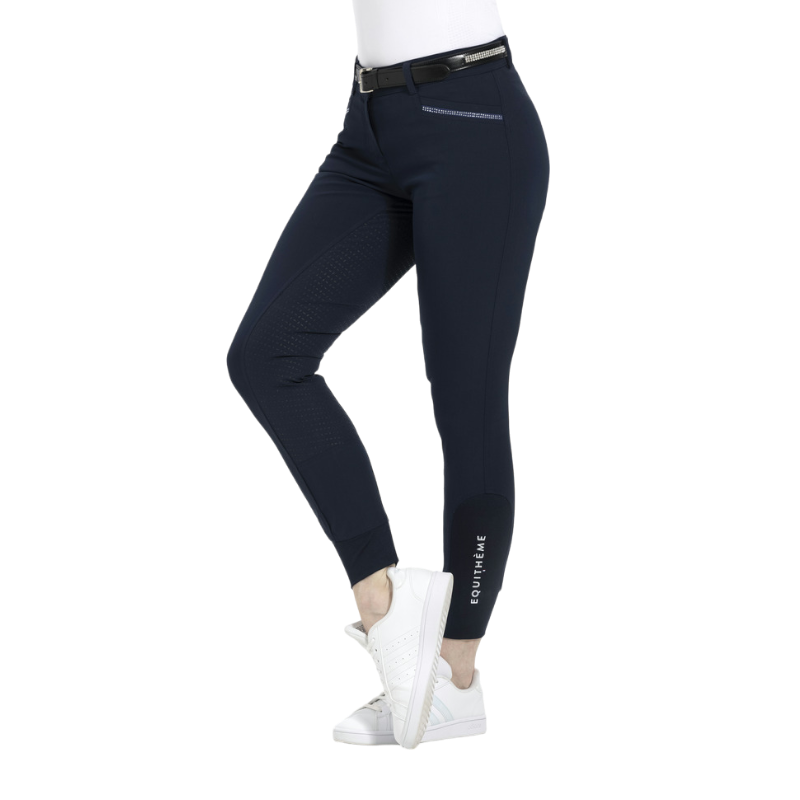 Equithème - Pantalon d'équitation femme full grip Gizel marine | - Ohlala