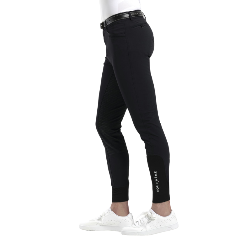 Equithème - Pantalon d'équitation homme Georg full grip  noir | - Ohlala