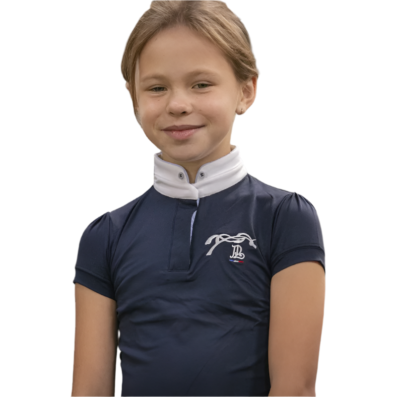 Eden by Pénélope - Short-sleeved children's polo Madrid navy 