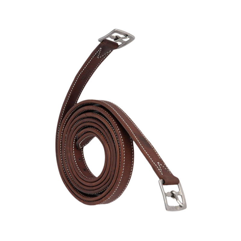 Antarès Sellier - Signature stirrup leathers lined in brown calfskin