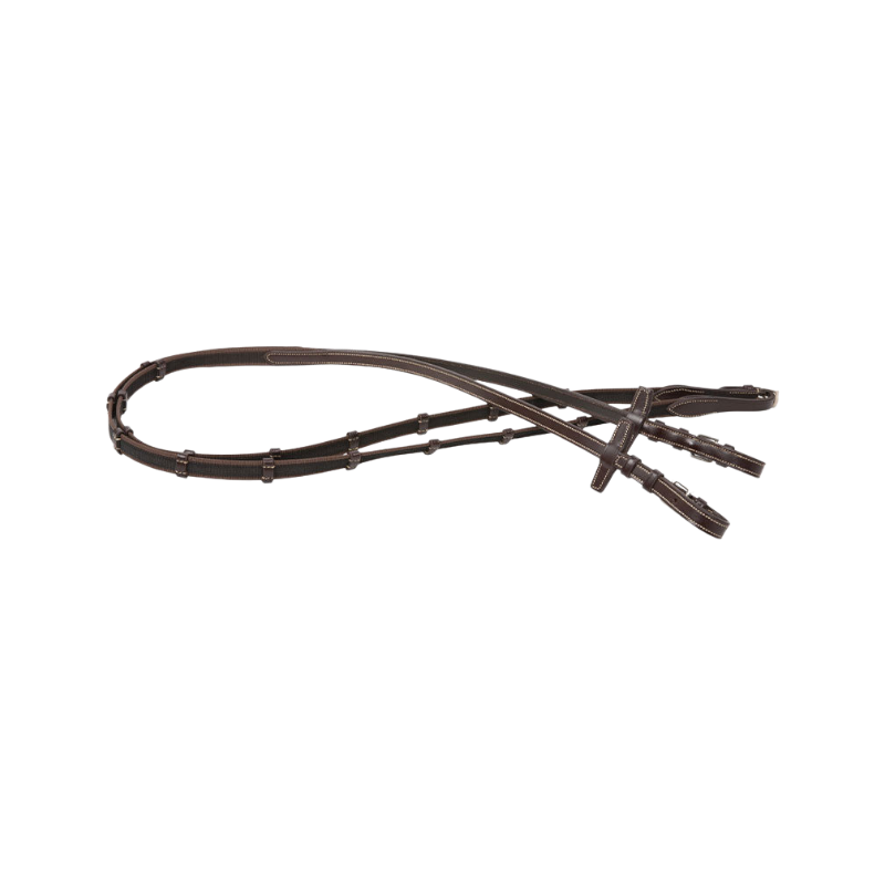 Antarès Sellier - Rênes grip Signature 16mm marron | - Ohlala