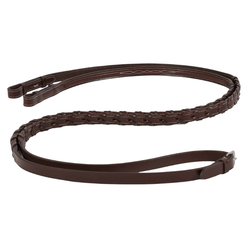 Antarès Sellier - Signature Sport braided reins in Havana 