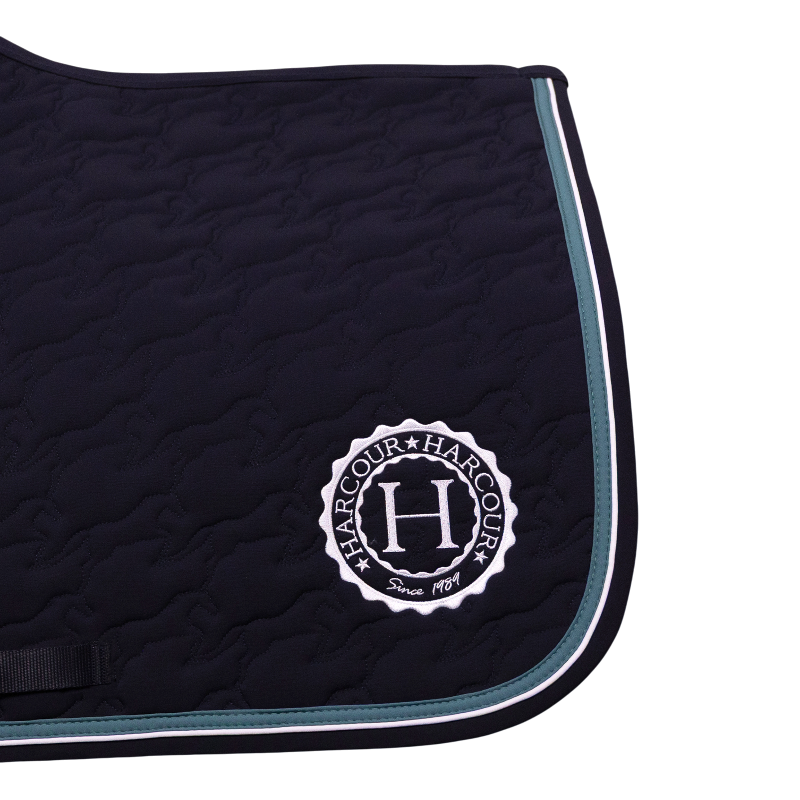 Harcour - Belle navy saddle pad | - Ohlala