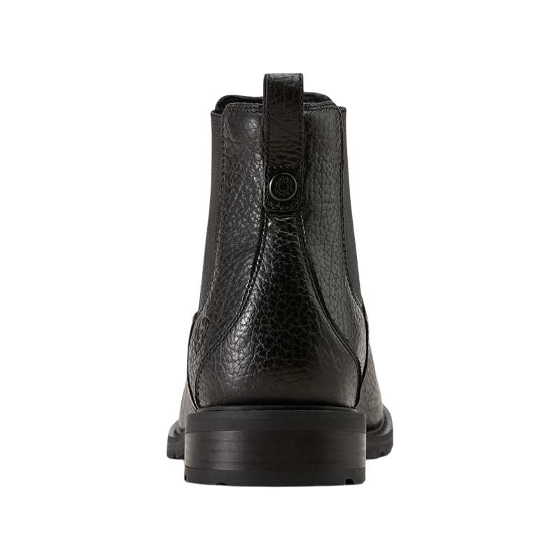Ariat - メンズレザーショートブーツ ウェックスフォード ブラックバイソン