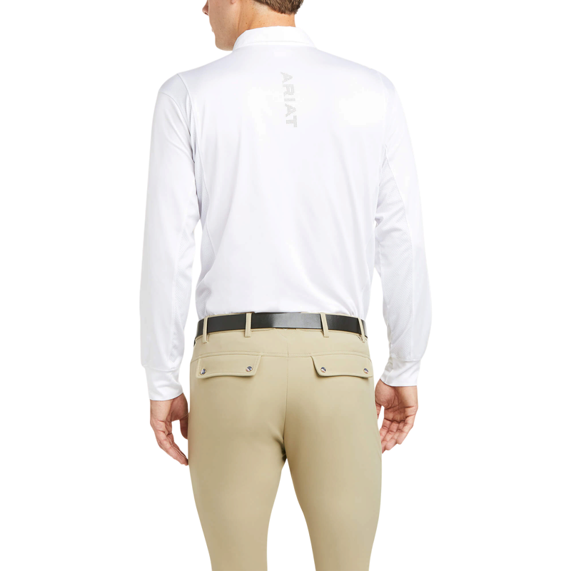 Ariat - メンズ 長袖競技用シャツ TEK ホワイト