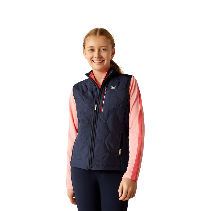 Ariat – Kinder-Steppweste Fusion, navyt