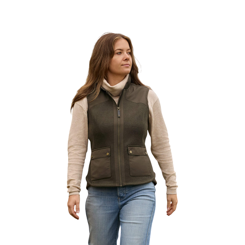 Ariat - Doudoune sans manches femme Millbrae earth