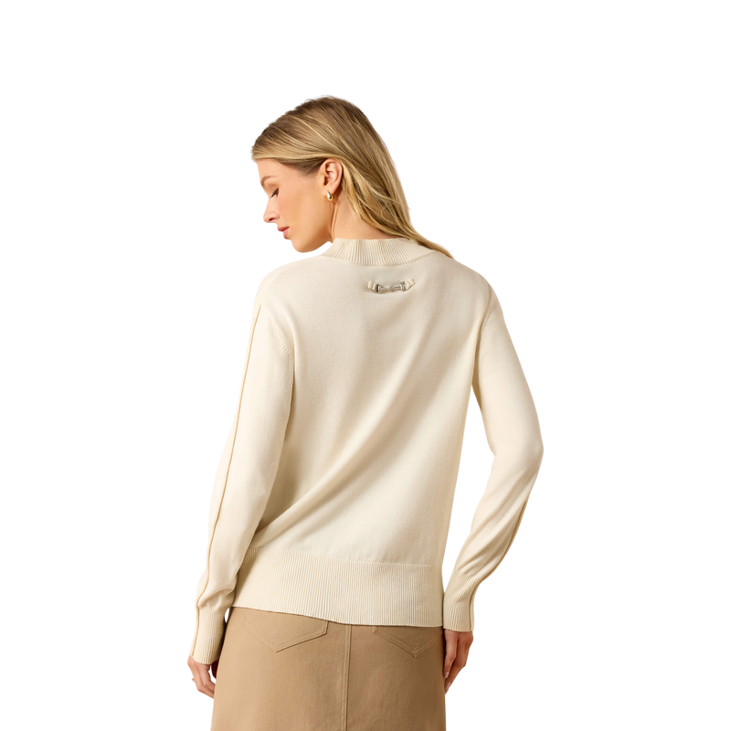 Ariat – Damenpullover Coney in Altweiß