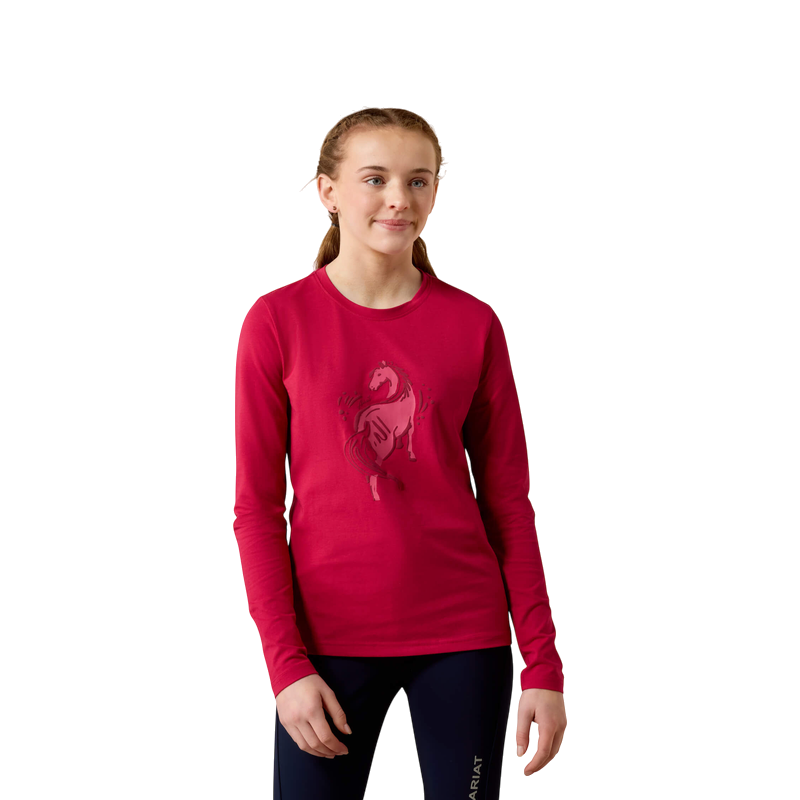Ariat - T-shirt manches longues enfant Swish granita