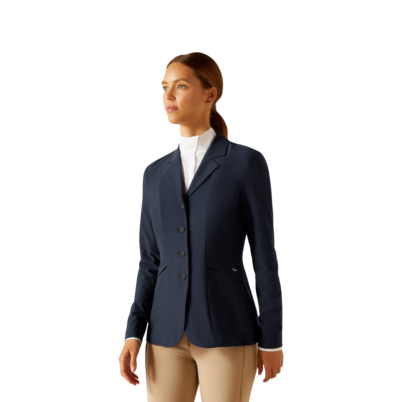 Ariat - レディース競技用ジャケット Artico 2.0 ショーネイビー スタンダード丈
