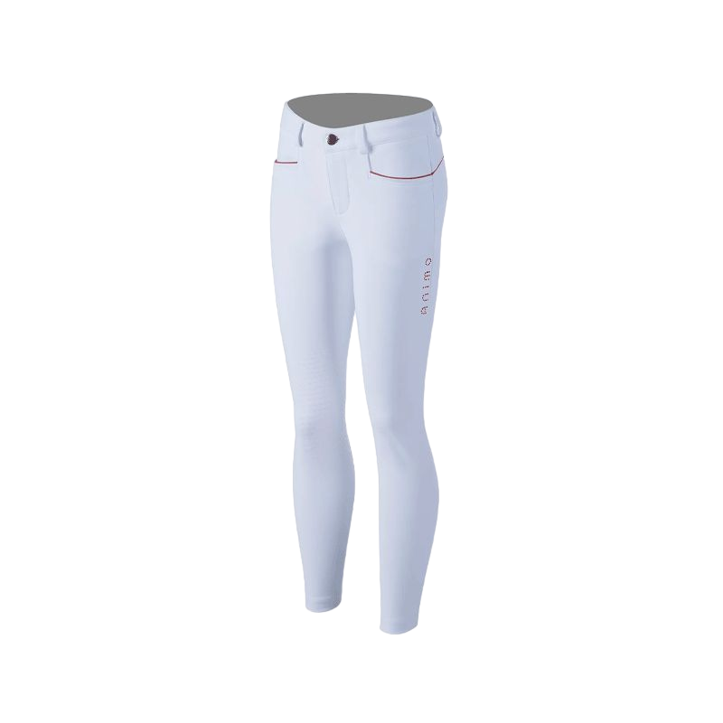 Animo Italia - Pantalon d'équitation enfant unisexe blanc/ orange | - Ohlala