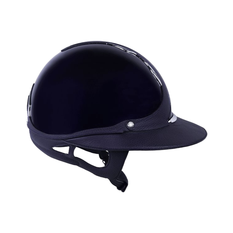 Antarès Sellier - Casque premium vernis bleu/ bleu