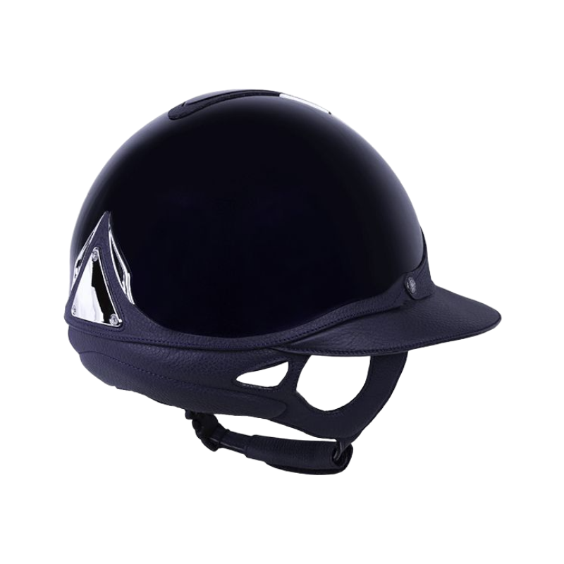 Antarès Sellier - Casque premium vernis bleu/ bleu
