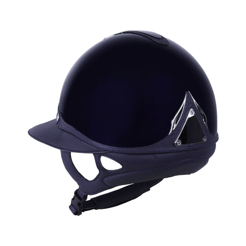 Antarès Sellier - Casque premium vernis bleu/ bleu