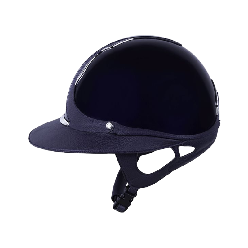 Antarès Sellier - Casque premium vernis bleu/ bleu