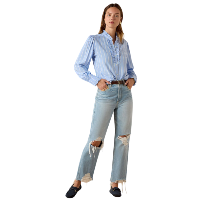 Ariat - Camicia a maniche lunghe donna Cricklade pacific blue stripe | - Ohlala