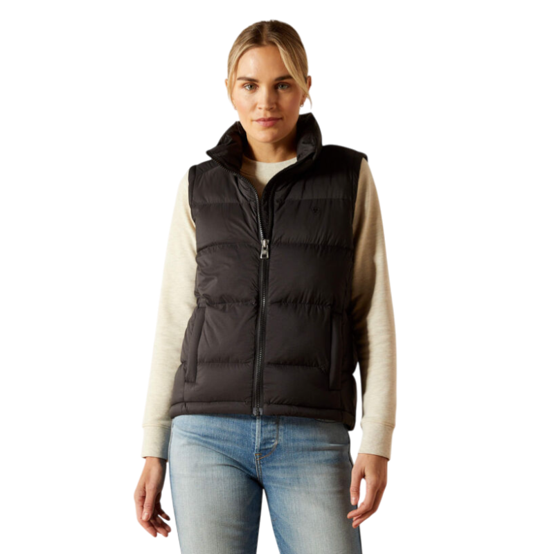 Ariat - レディース UltraPuff Down ブラック ノースリーブ ベスト | - Ohlala