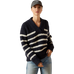 Ariat - Damen V-Ausschnitt Pullover Arley navy cream stripe | - Ohlala