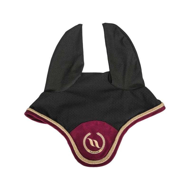 Back On Track - Bonnet pour cheval Night noir/ rouge | - Ohlala