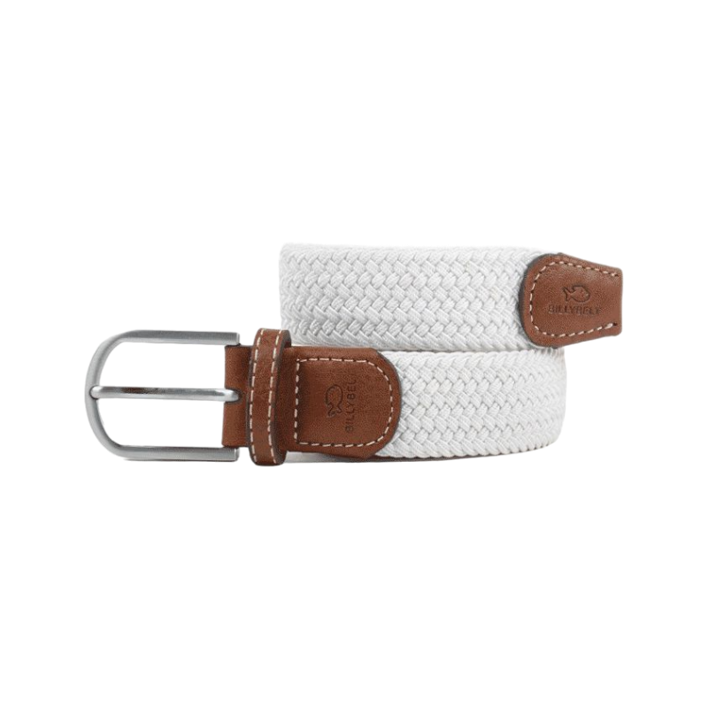Billybelt - Elastic braided belt Coconut white