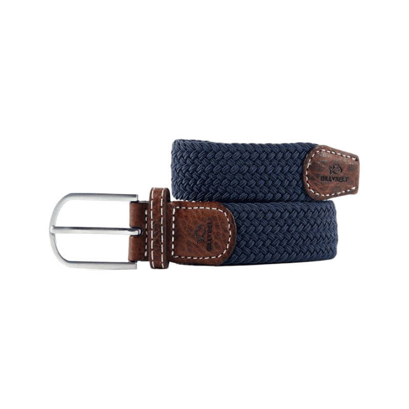 Billybelt - Elastic braided belt Slate blue