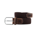 Billybelt - Ceinture tressée élastique Marron feuille | - Ohlala