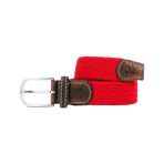 Billybelt - Ceinture tressée élastique Rouge grenade | - Ohlala