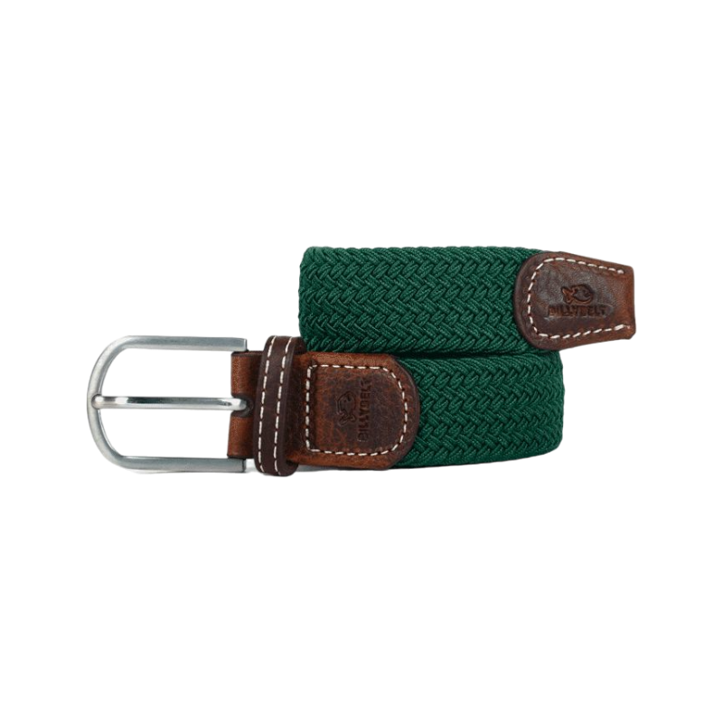 Billybelt - Elastic braided belt Imperial green
