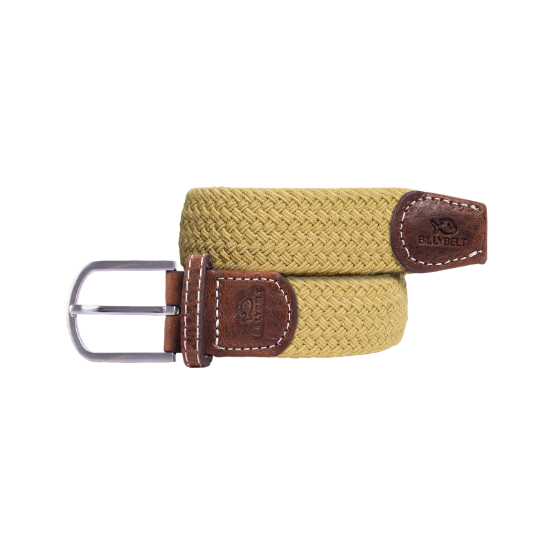 Billybelt - Ceinture tressée Yellow Curry