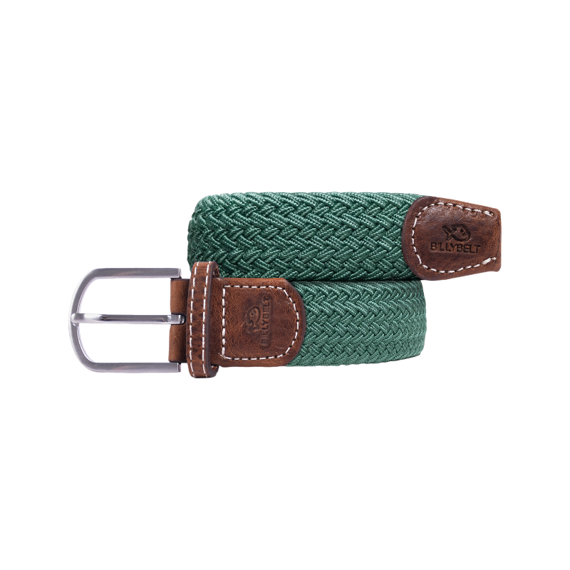 Billybelt - Ceinture tressée Vert Pin