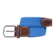 Billybelt - Ceinture tressée Bleu Bleuet bleu | - Ohlala
