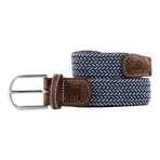 Billybelt - Bogota braided belt navy/ white | - Ohlala