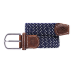 Billybelt - Heraklion Braided Belt Navy / White | - Ohlala