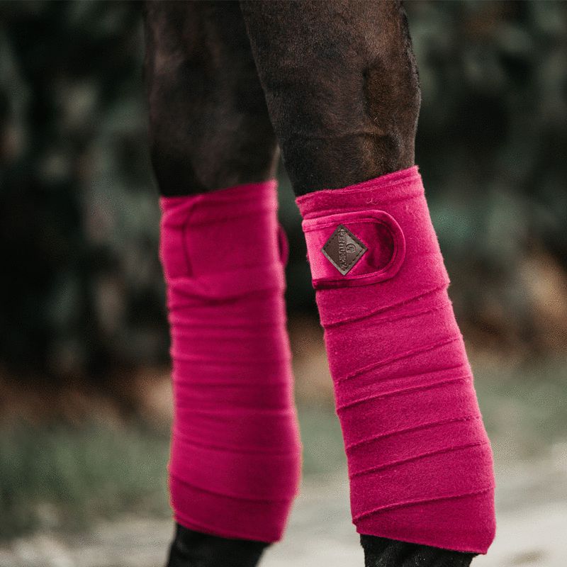 Kentucky Horsewear - Bandes de polo velvet fuchsia | - Ohlala