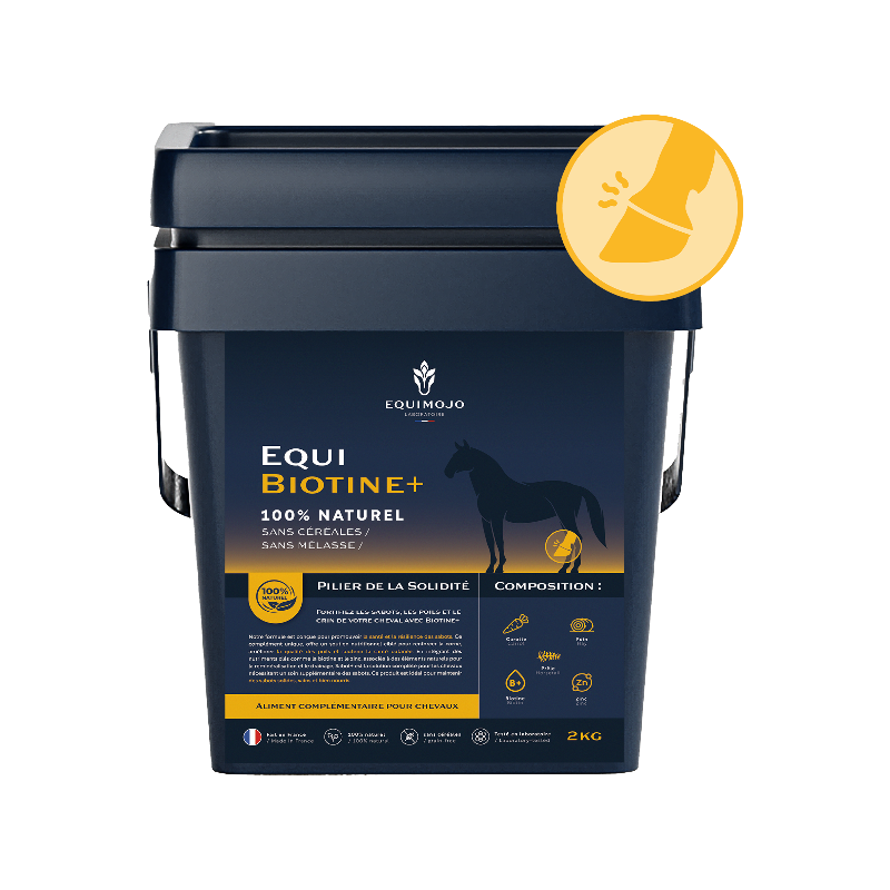 Equimojo - 蹄サポートサプリメント Equi-Biotine+
