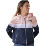 Pénélope Store - Veste coupe vent Celecce marine/ rose | - Ohlala