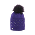 Equithème - Cuffia con pompon Beta viola | - Ohlala