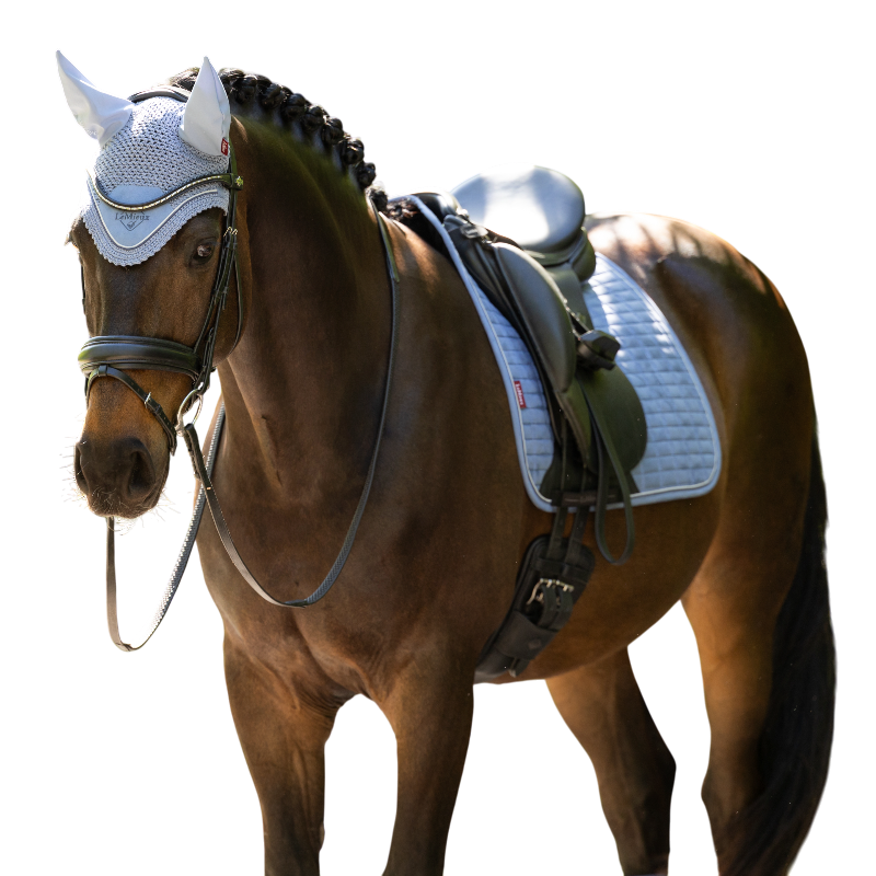 LeMieux - Classic powder blue horse ear bonnet | - Ohlala