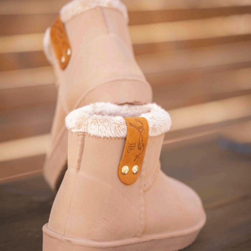 Eden by Pénélope Store - Boots fourrées enfants beige | - Ohlala