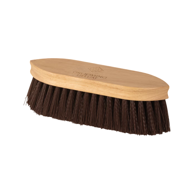 Grooming Deluxe - Bouchon en bois à poils courts et durs marron | - Ohlala