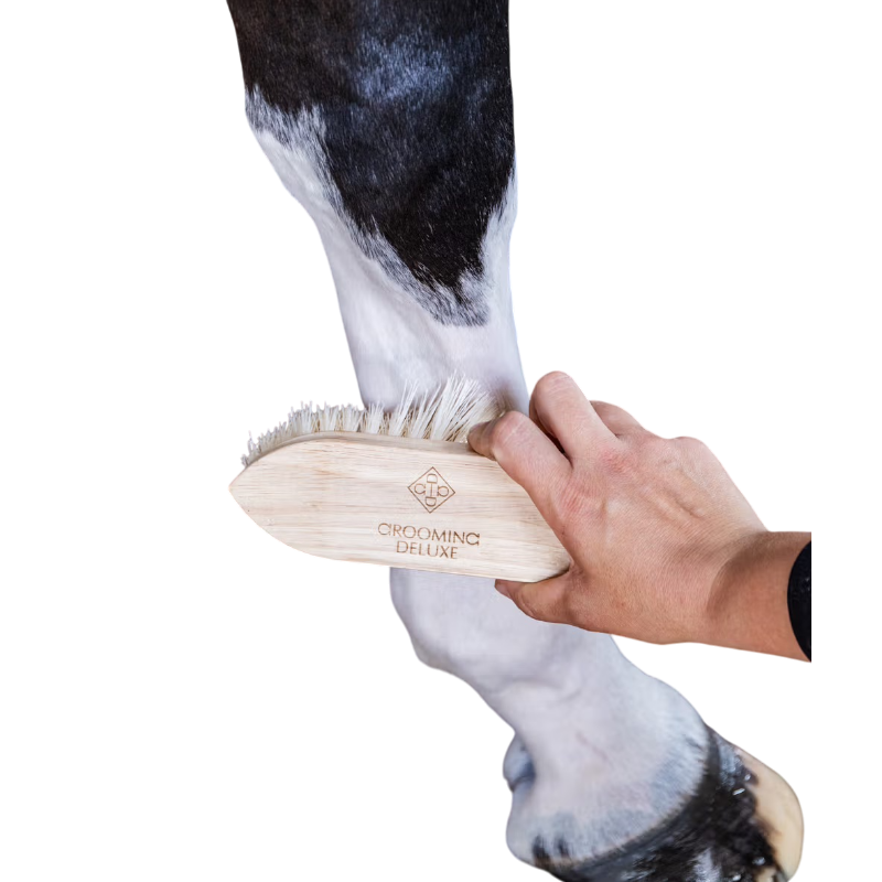 Grooming Deluxe - Tappo in legno con setole corte e dure naturali | - Ohlala