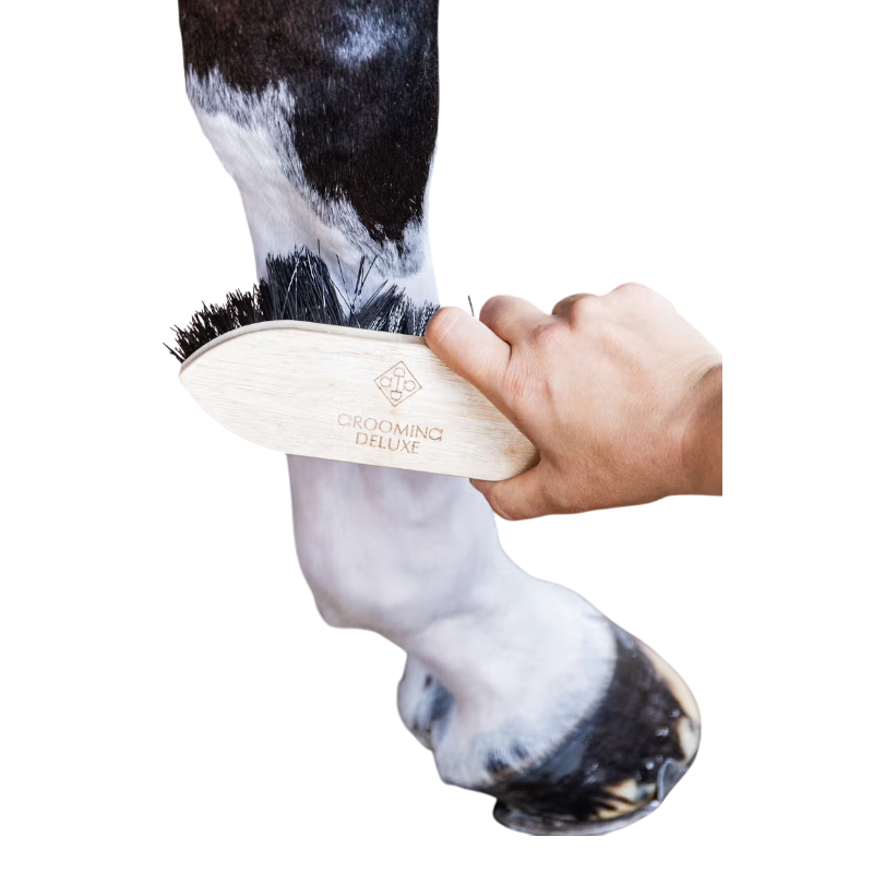 Grooming Deluxe - Bouchon en bois à poils courts et durs noir | - Ohlala