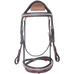 Canter - Bridon muserolle croisée Mylord marron/ argent | - Ohlala